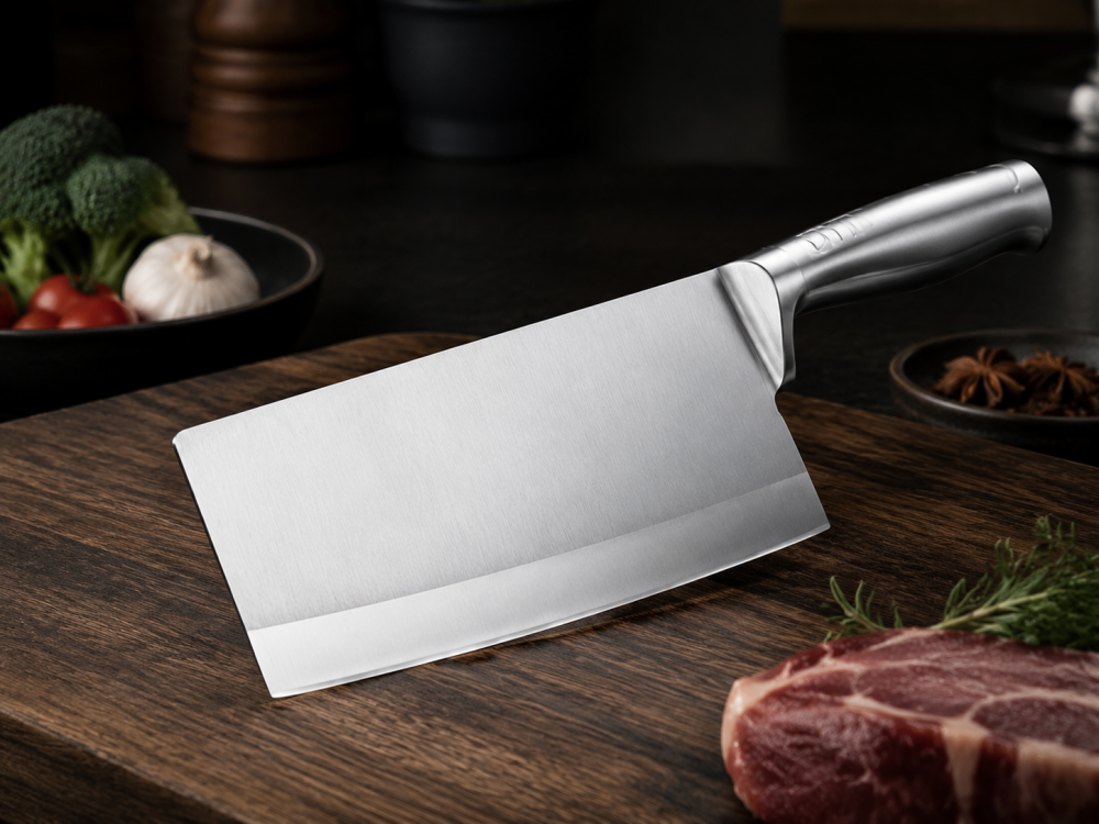 Professional stainless steel kitchen cleaver