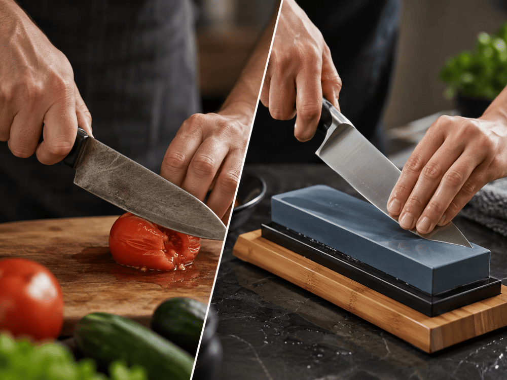 Dull knife safety guide