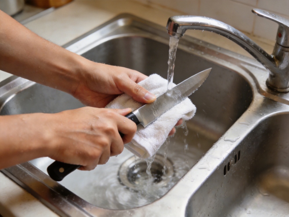 Proper kitchen knife maintenance