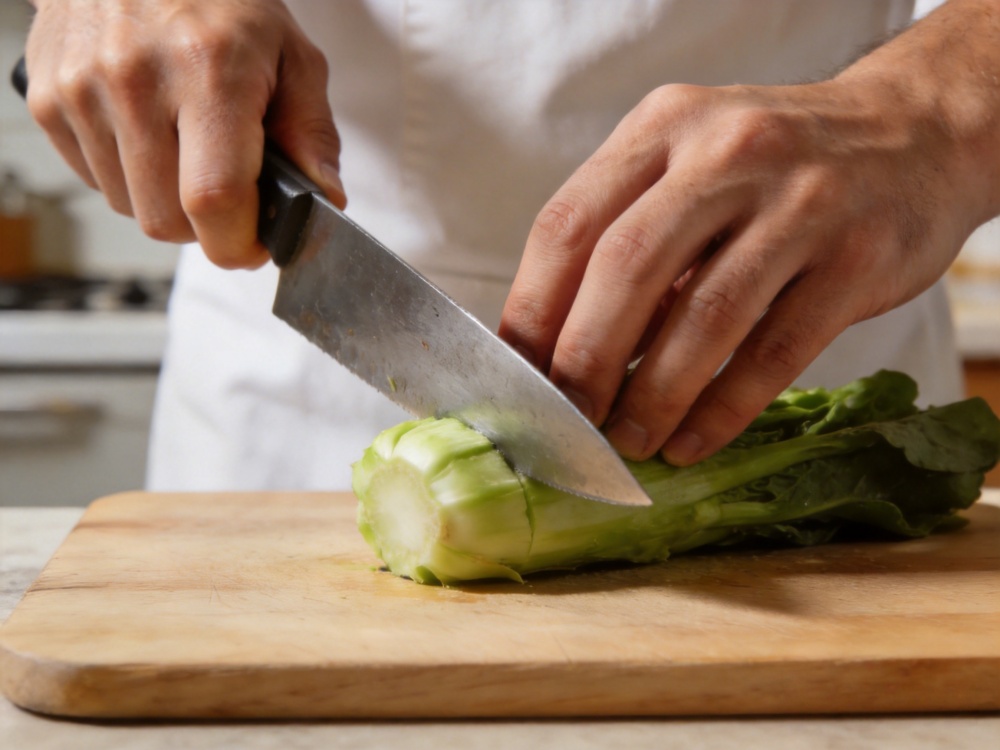 Using excessive force with dull knife