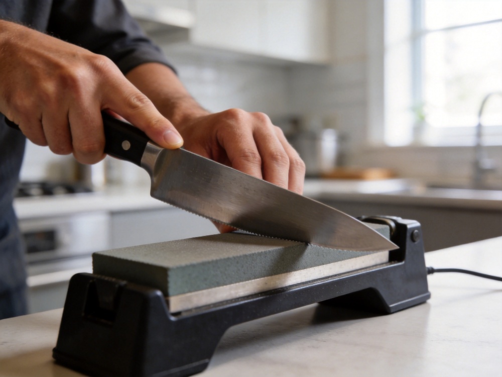 kitchen knife edge angle concept