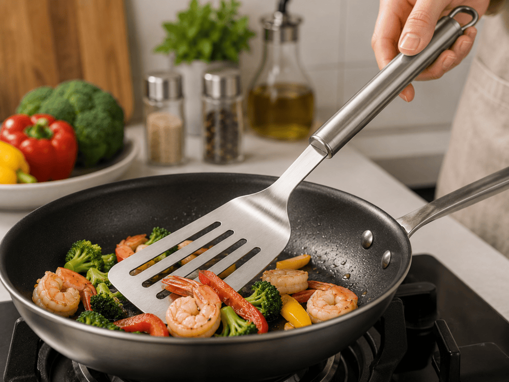 Kitchen spatula cooking