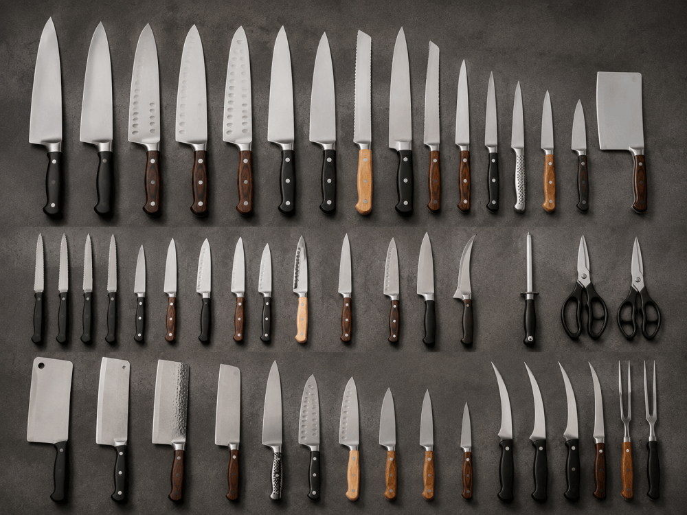 kitchen knife product line assortment for retailers
