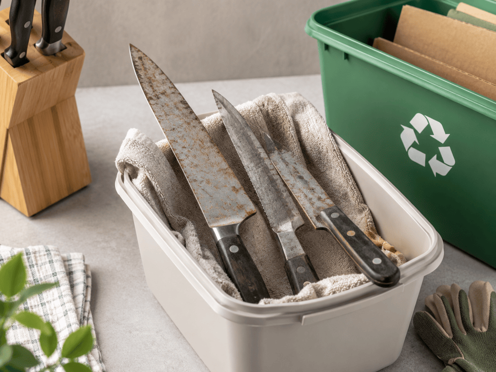 How to dispose of kitchen knives safely