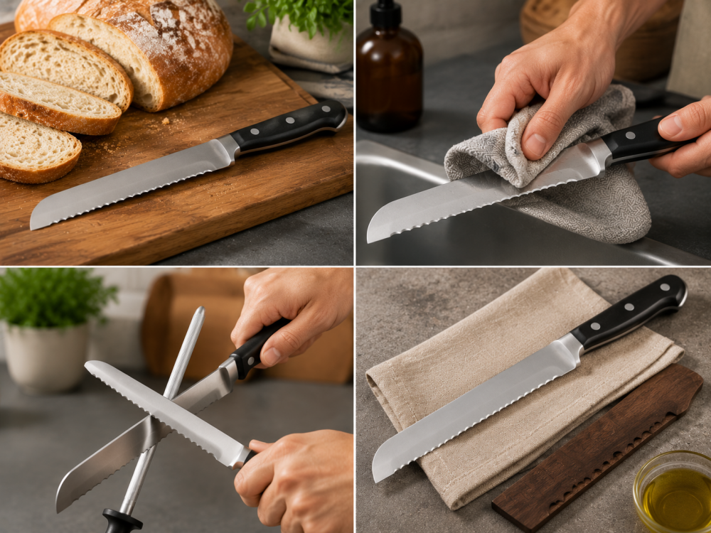 Bread knife maintenance