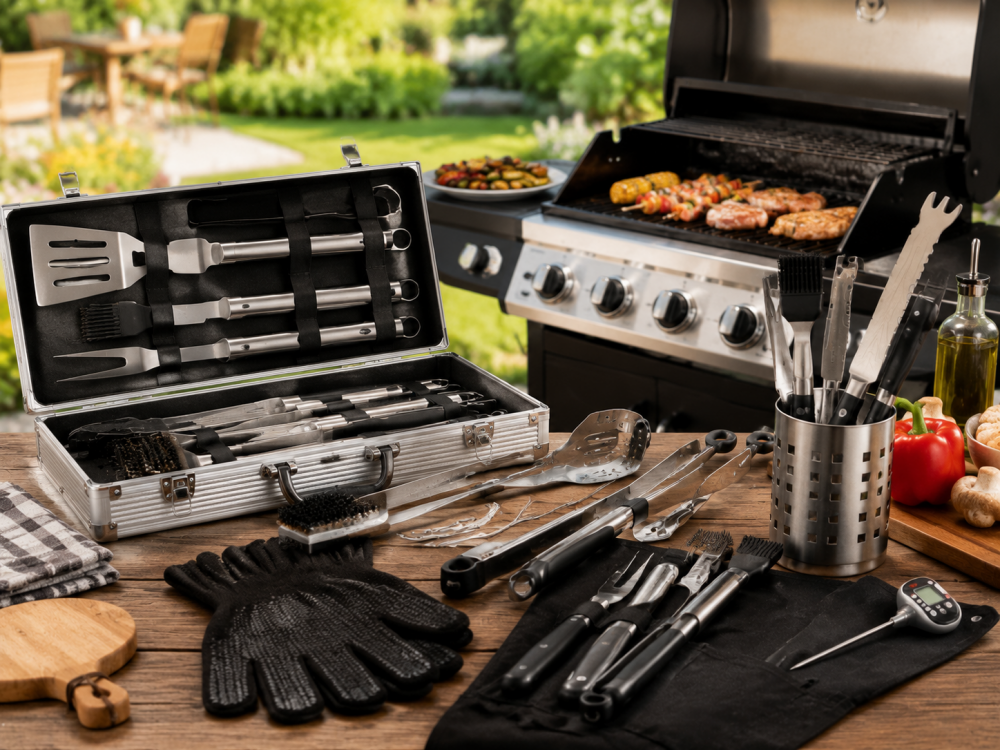 Best grilling tools set for outdoor cooking and grilling