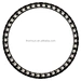 WS2812 105mm 42LEDs SMD5050 SK6812 Addressable Pixel 5V RGB LED Smart Strip Lights Halo Rings  Car Light Plastic Body