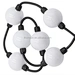 Waterproof 50mm Small Round 3d Rgb Pixel Led Ball Multi Color Outdoor Hanging Led Christmas Light Balls