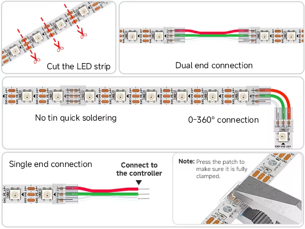 ws2812b led pixel string