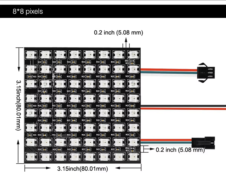 8x8 led dot matrix