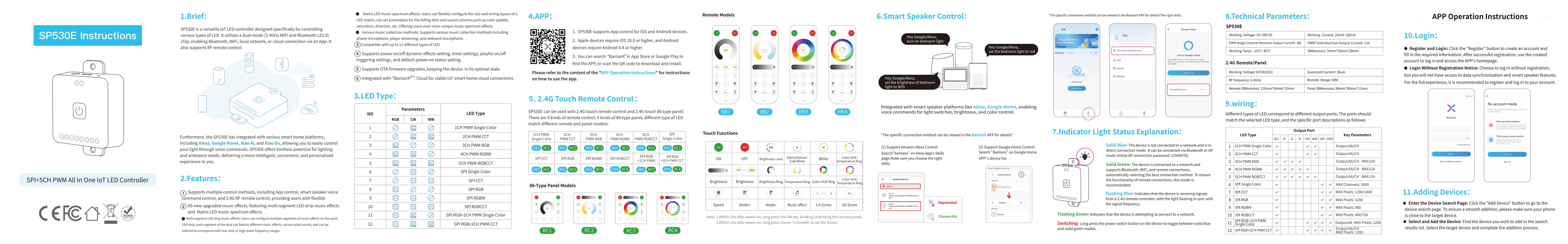 sp530e Controller remote app