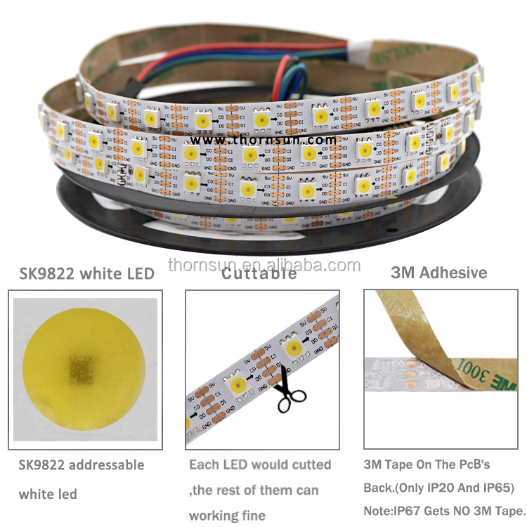 SMD5050 apa102 rgb led strip