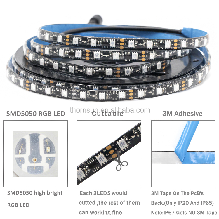 RGB SM16703P WS2811 pole whip