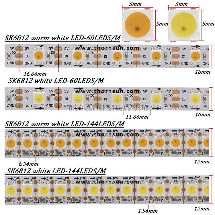 sk6812 white cct wwa led
