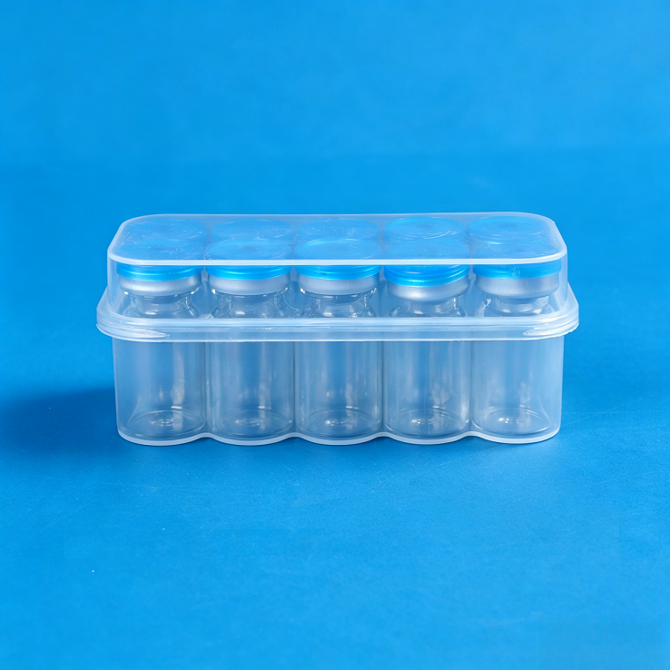 Manufacturer-grade Xilin 7 mL PP Plastic Rectangular Sampling Boxes Lids 10-count Pack Transparent Vials Lyophilized Powders