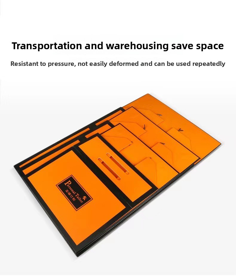 Space Saving Folding Cardboard Box for Clothing | Durable Transport & Warehouse Packaging Solution