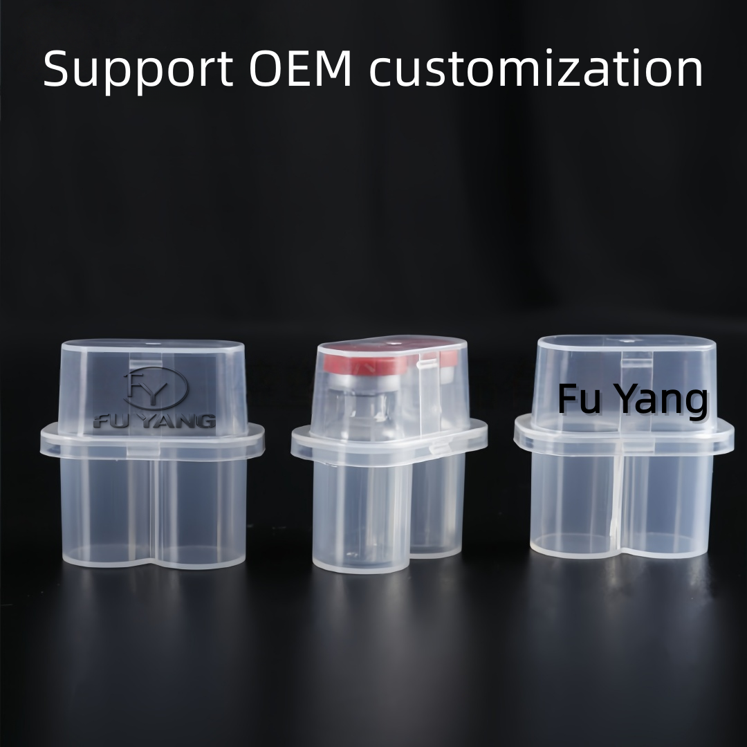 PP 2-Slot Vial Storage Box Sample Carrying Case 10ml Research Vials Shockproof Impact-Resistant for Laboratory Containers Bulk