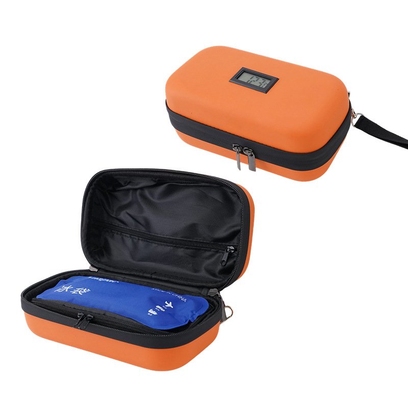 Factory-supplied insulin bag, best-selling insulin refrigerated storage case, medical supplies travel storage bag, with temperature display, daily insulin pen storage case, suitable for insulin vials, insulin pen bag