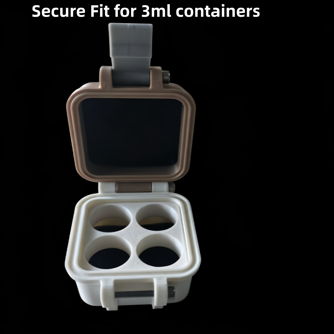 3ml 4-well stackable laboratory sample vial storage box OEM shockproof foam lining lyophilized powder storage box high quality