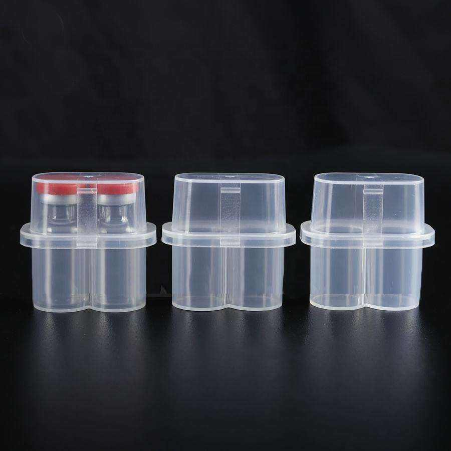 3ml Ampoule Holder Transparent Plastic Box Pp Portable Vial Storage Box 3ml 2 Pack Box Suitable for Laboratory