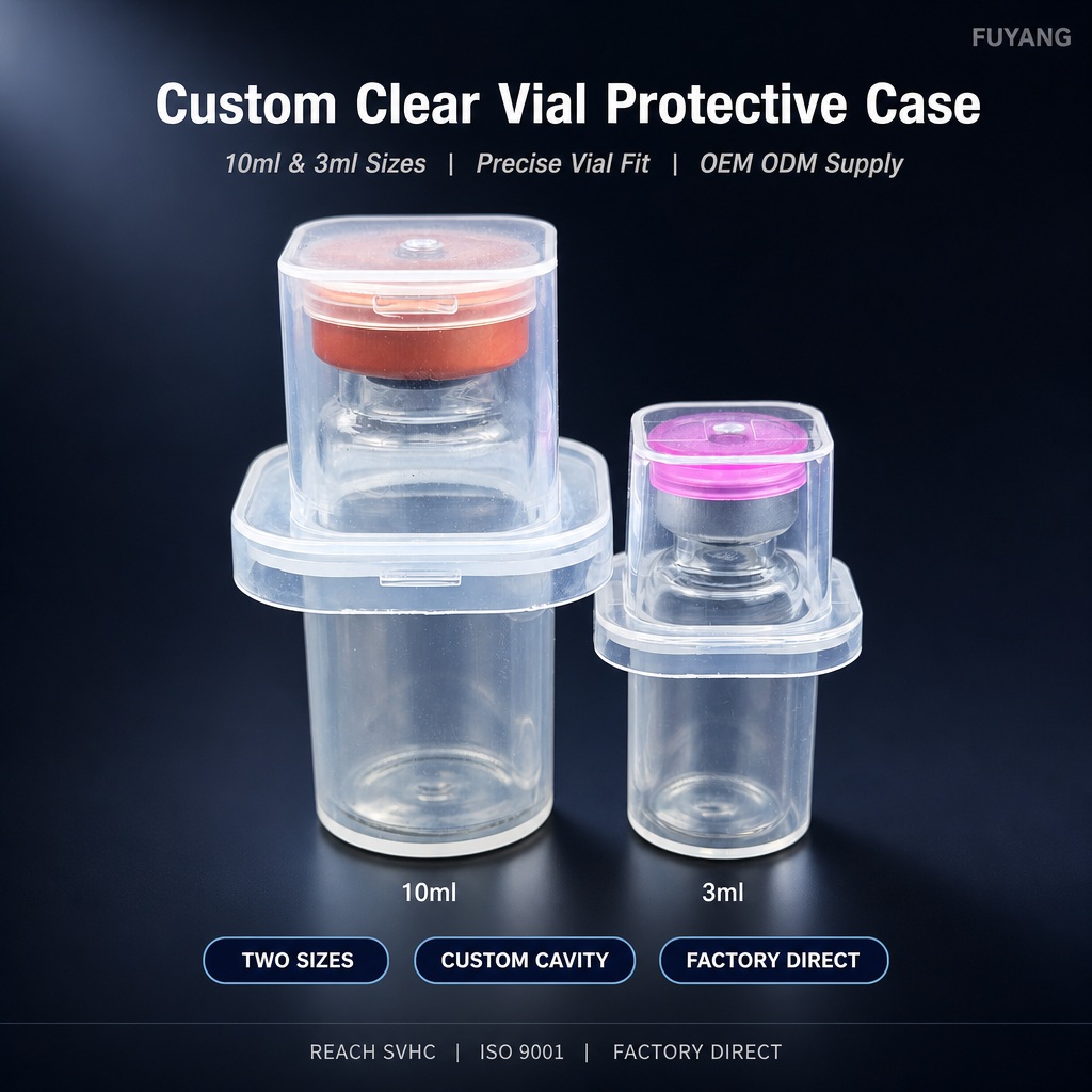 FY vial packaging box for premium sample presentation and secure vial protection.