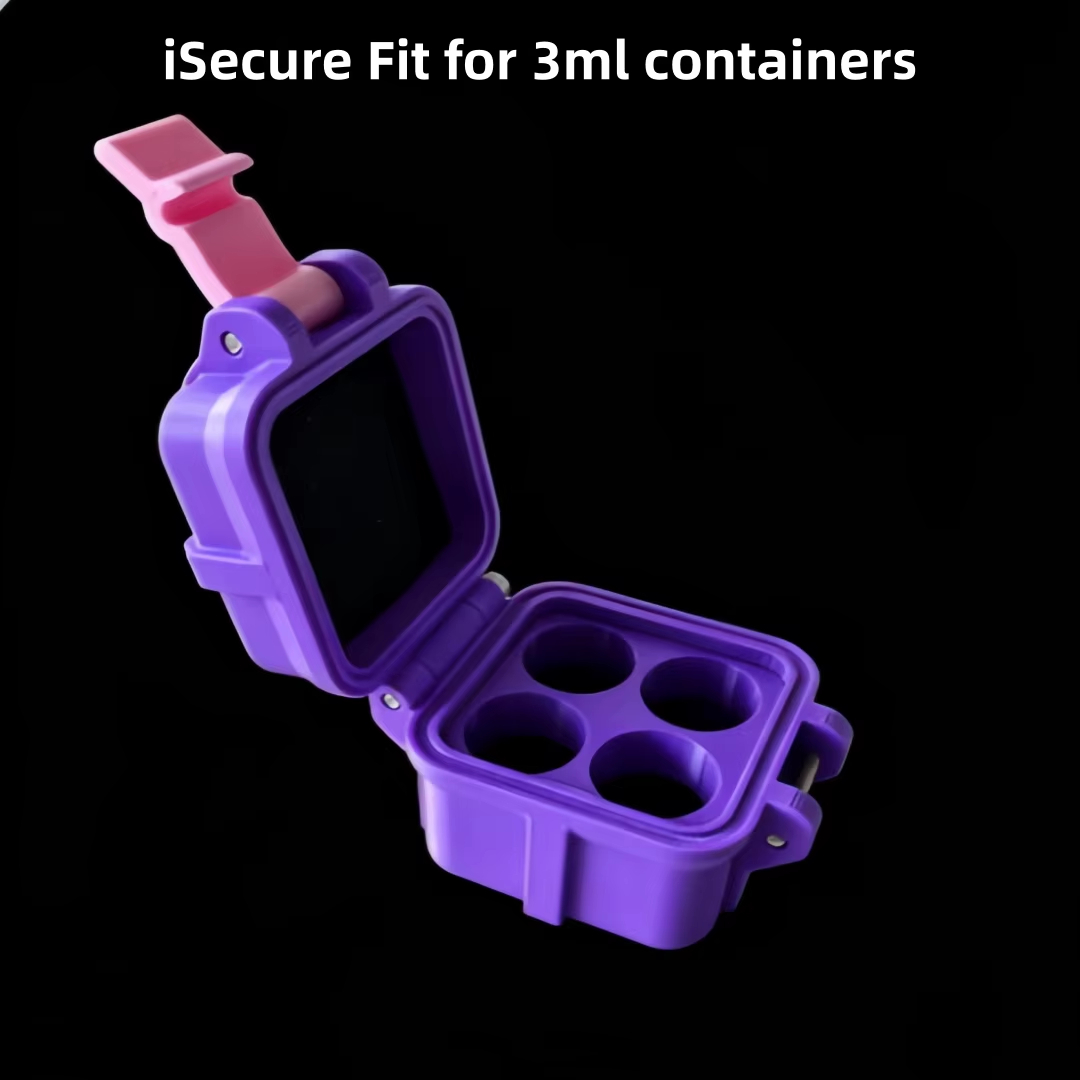 3ml 4-slots OEM Logo PETG Vial Storage Box BPA-Free Shockproof Freeze-Dried Powder Case Bulk Fridge-Safe Bio-Reagent Organizer