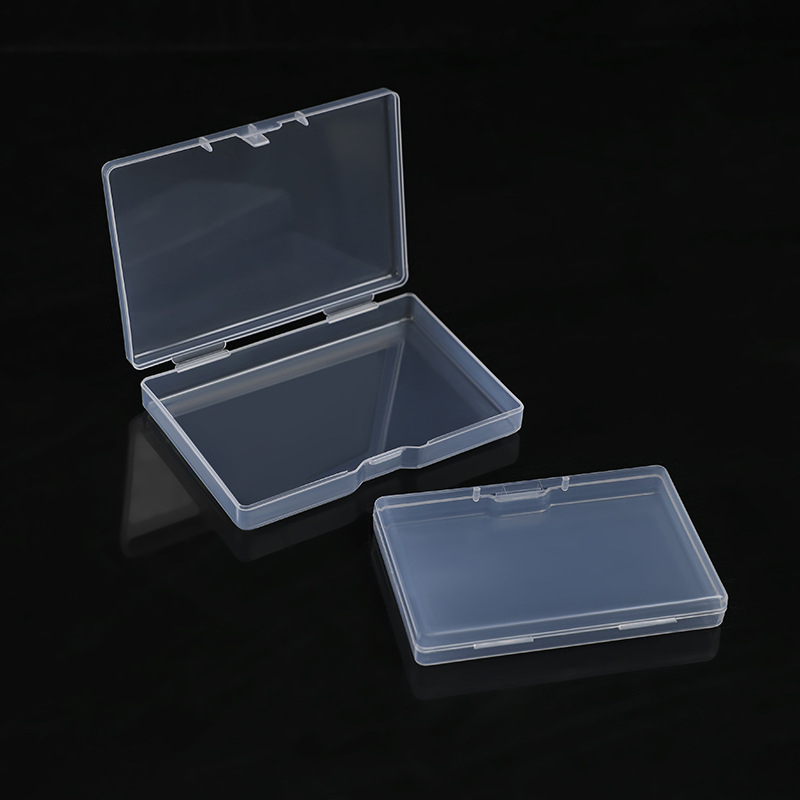 Rectangular PP Transparent Plastic Business Card Box, Playing Card Fishing Gear Card Box, Spare Parts Plastic Packaging Box, Card Box