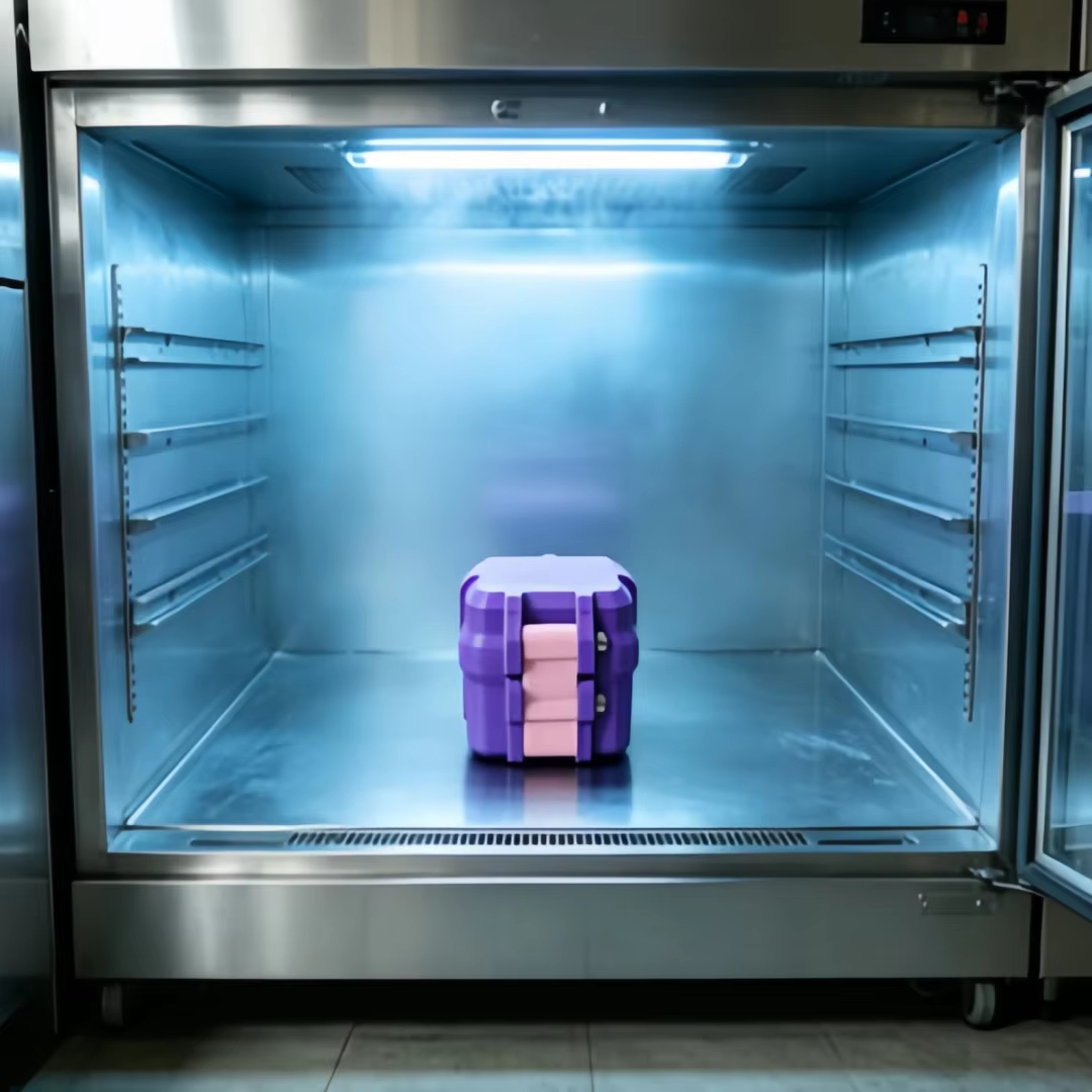 3ml 4-slots OEM Logo PETG Vial Storage Box BPA-Free Shockproof Freeze-Dried Powder Case Bulk Fridge-Safe Bio-Reagent Organizer