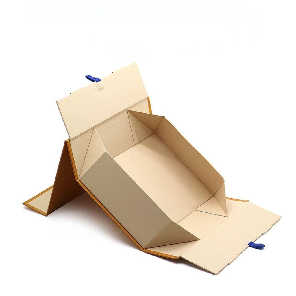 Foldable Magnetic Gift Box, Collapsible Empty Packaging Box for Wedding, Bridesmaid, Birthday Gifts, Customizable Size & Logo