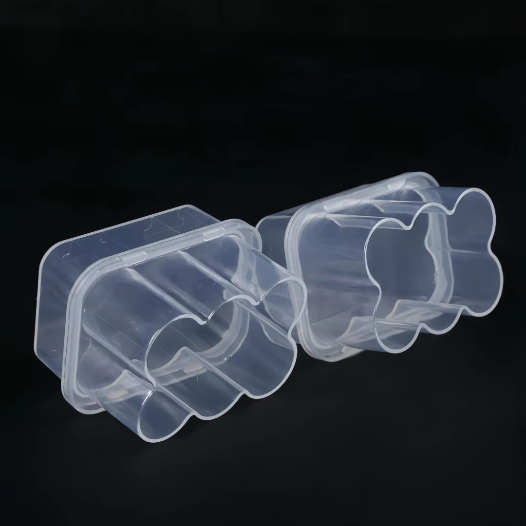 3ml 6-Pack Transparent Plastic Vial Box Freeze-Dried Sample Case PP Vial Holder Organizer for Bio-Reagent & Scientific Sample