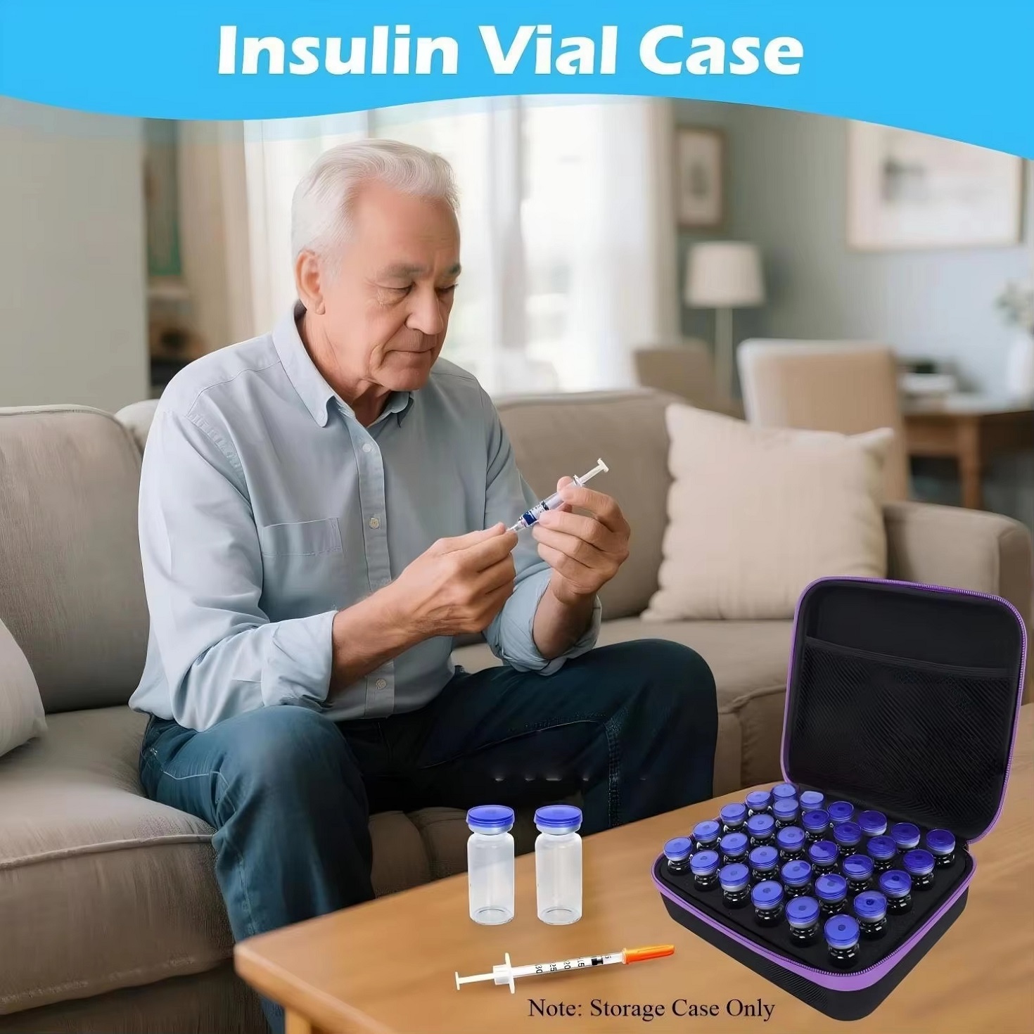 Factory Direct Insulin Cooler Bag Custom Insulated EVA/Plastic Medication Case for GLP-1 Travel Storage Eco-friendly Durable