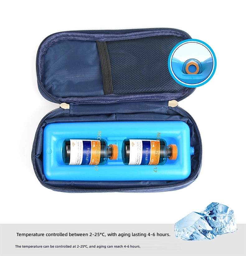 New insulin bag, portable small secret box, ice pack, medicine EVA material insulin cooler bag, cooler box