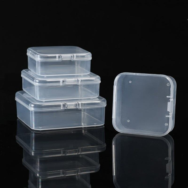 Transparent Square PP Plastic Storage Box for Jewelry Packaging