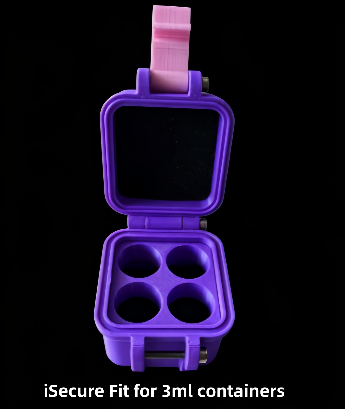 3ml 4-slots OEM Logo PETG Vial Storage Box BPA-Free Shockproof Freeze-Dried Powder Case Bulk Fridge-Safe Bio-Reagent Organizer