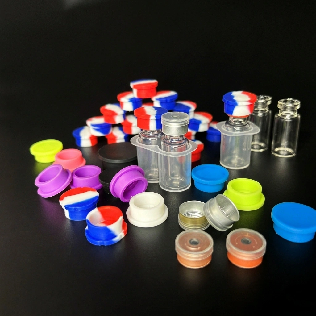 Medical Grade Silicone Insulin Bottle Caps Multi-Color Reusable Insulin Bottle Stoppers Suitable for Travel Peptide Bottles