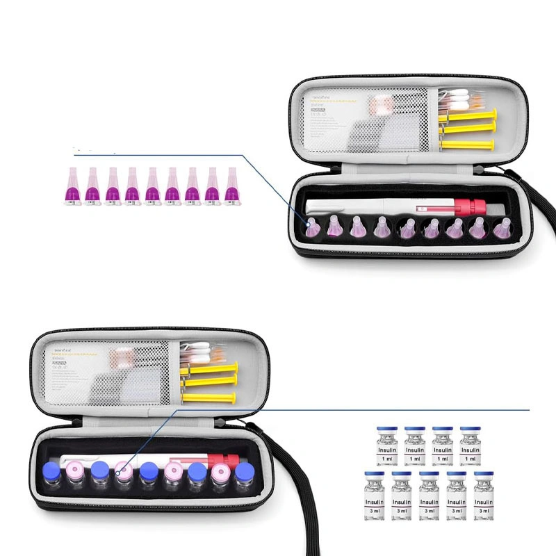 Factory-direct insulin bag, best-selling insulin cooling storage case, medical supply travel organizer bag, daily insulin pen storage box, suitable for insulin vials, insulin pen case