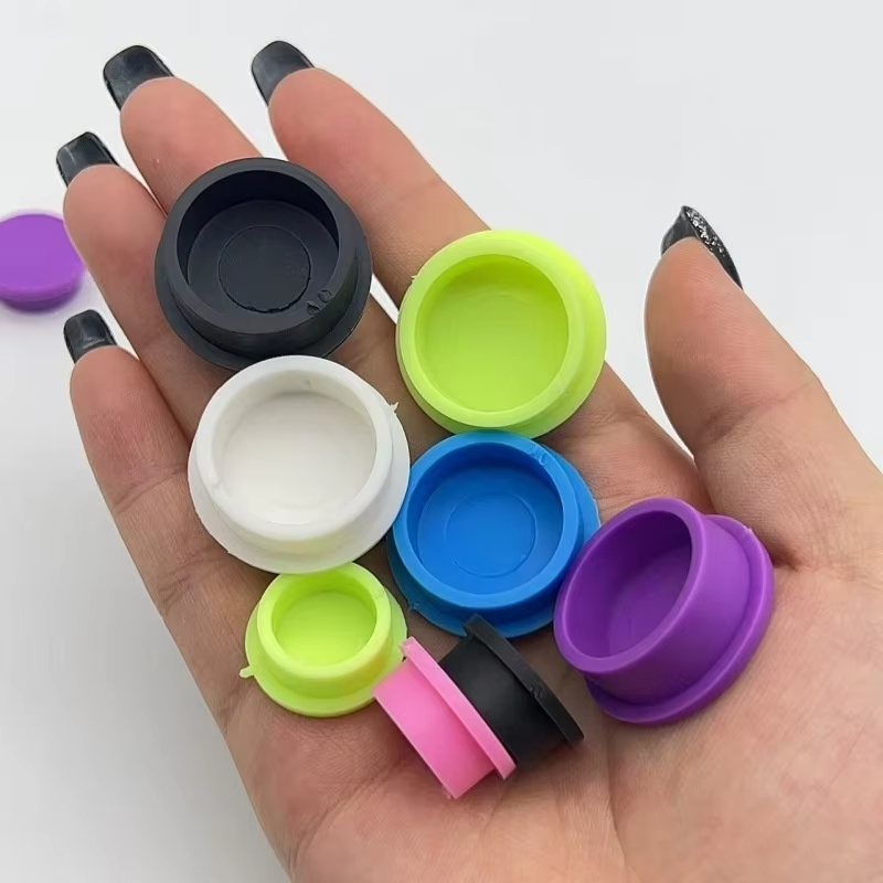 3ml 5ml 10ml ampoule silicone cap, vial, glass bottle protective cap, injection bottle insulin cap, leak-proof and dust-proof, multiple colors available, logo can be customized on the top of the cap