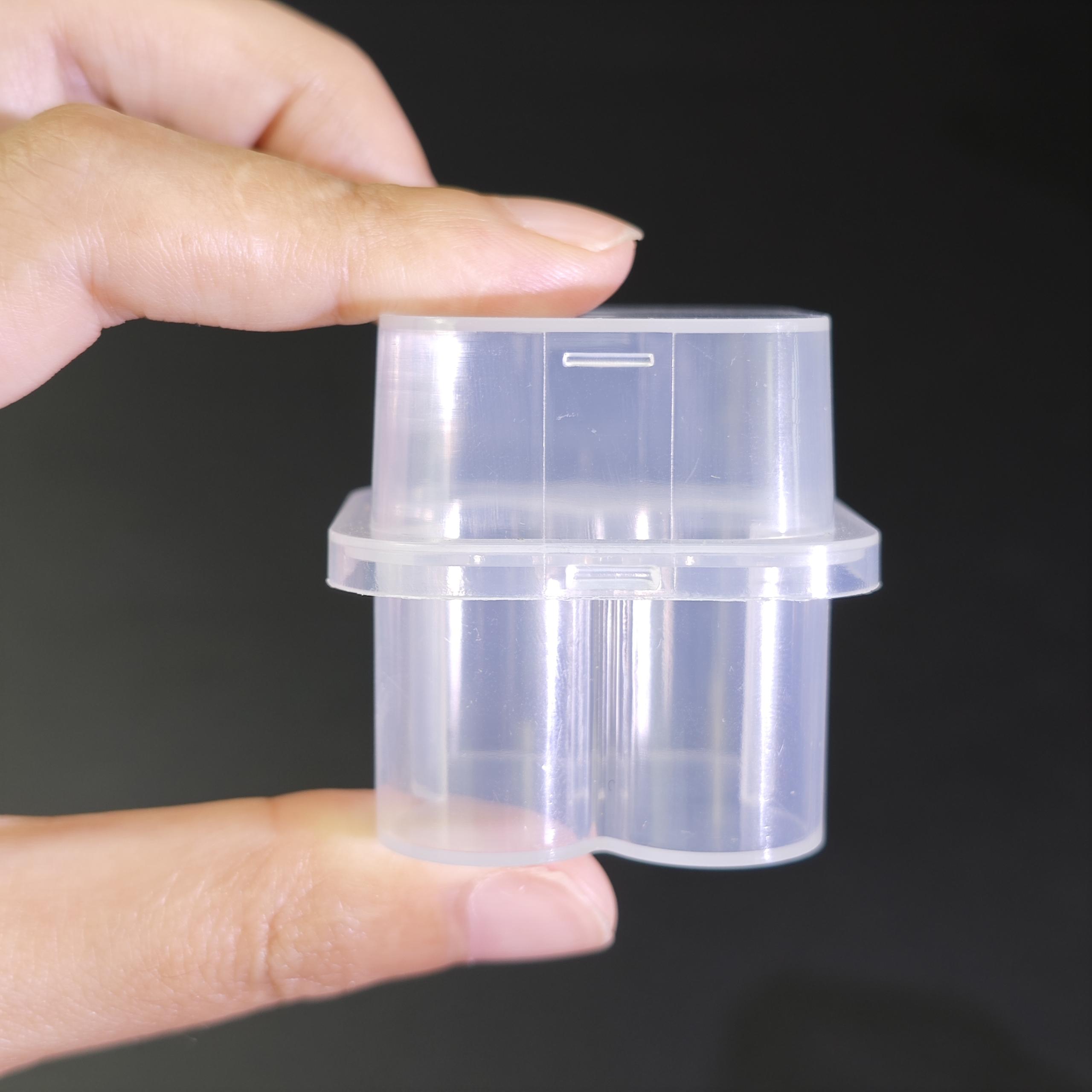 3 ml 4-piece set transparent PP tube rack OEM high quality BPA-free biological reagent storage box plastic tube rack organizer for laboratory cold chain use