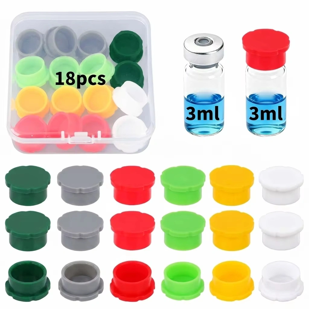 3ml Ampoule Insulin Cap 5ml Laboratory Silicone Protective Cap 10ml Injection Bottle Dust Cap Can Be Repeated and Customized