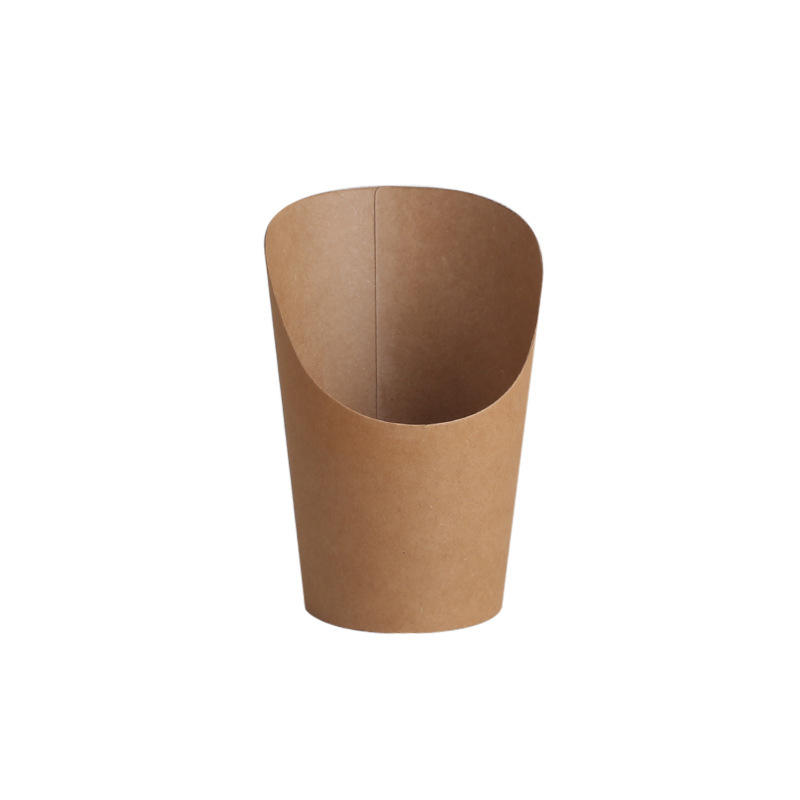 Empty Kraft Paper Food Packaging Tube, Customizable Dessert Holder for Egg Waffle Cones