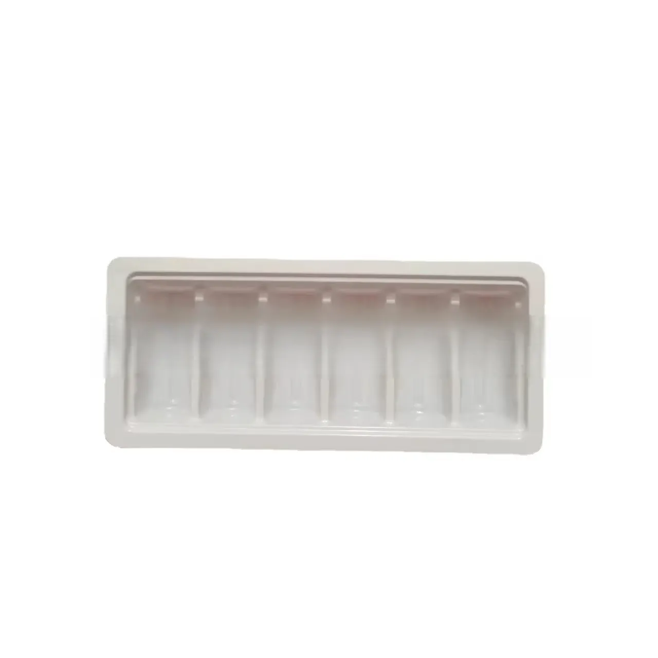 PVC Disposable Blister Packaging Tray for Freeze-Dried Powder 3ml 6 Vials Syringe Custom Packaging Plastic Box Peptide case
