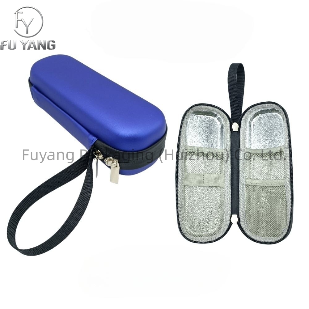 Custom Semi-Hard EVA Vial and Pen Organizer is specially designed for storing and transporting GLP-1 injection pens, insulin vials, and other diabetic supplies.