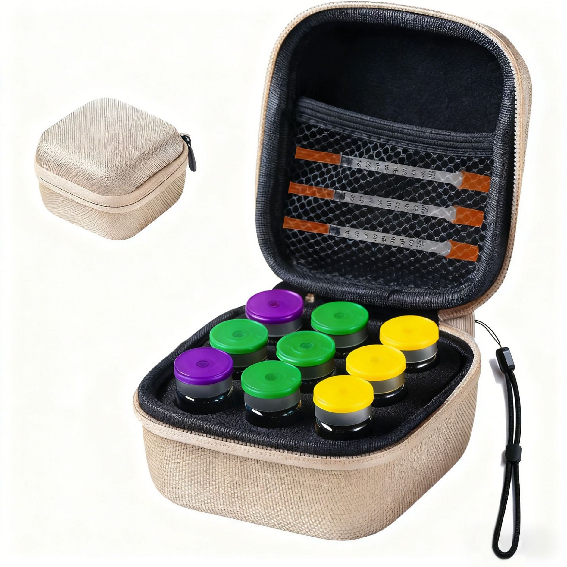Factory Wholesale 10ml 9 Grid Insulin Storage Box Injection Vial Insulin Storage Bag Medical Travel Case Peptide Storage Box