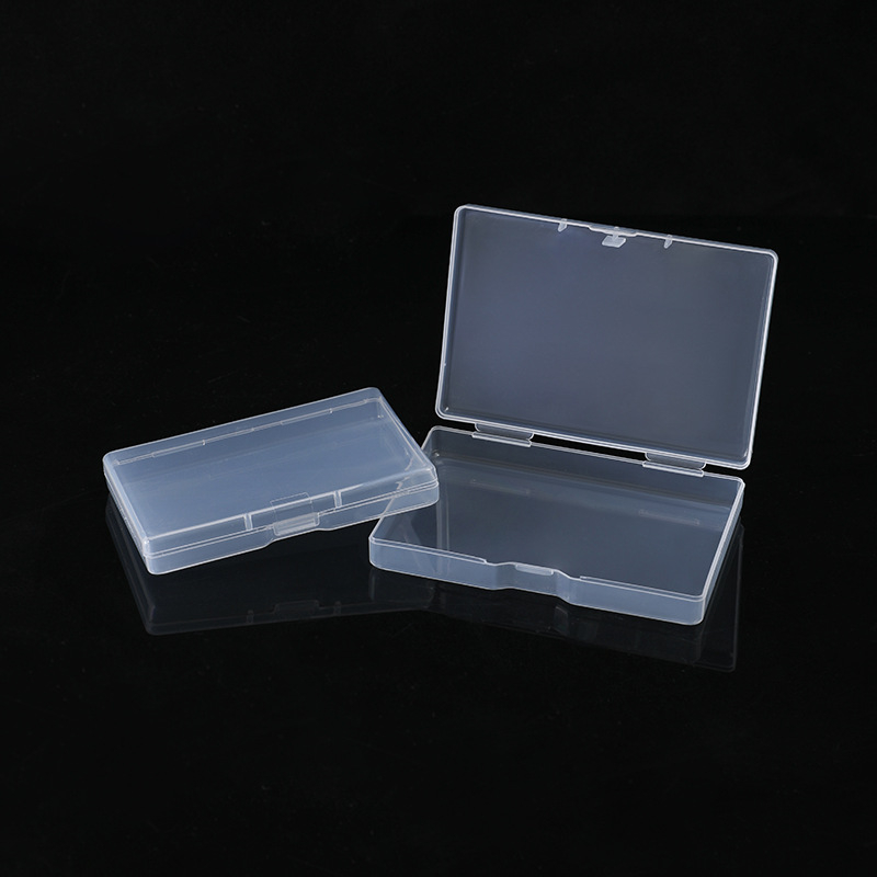 Rectangular PP Transparent Plastic Business Card Box, Playing Card Fishing Gear Card Box, Spare Parts Plastic Packaging Box, Card Box