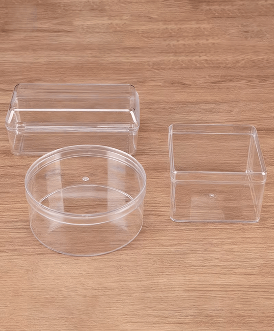 Transparent Rectangular Biscuit Jar Cookie Peach Pastry Macaron Snowflake Paired Sealed Snack Cake Packaging Box Lid Plastic Box