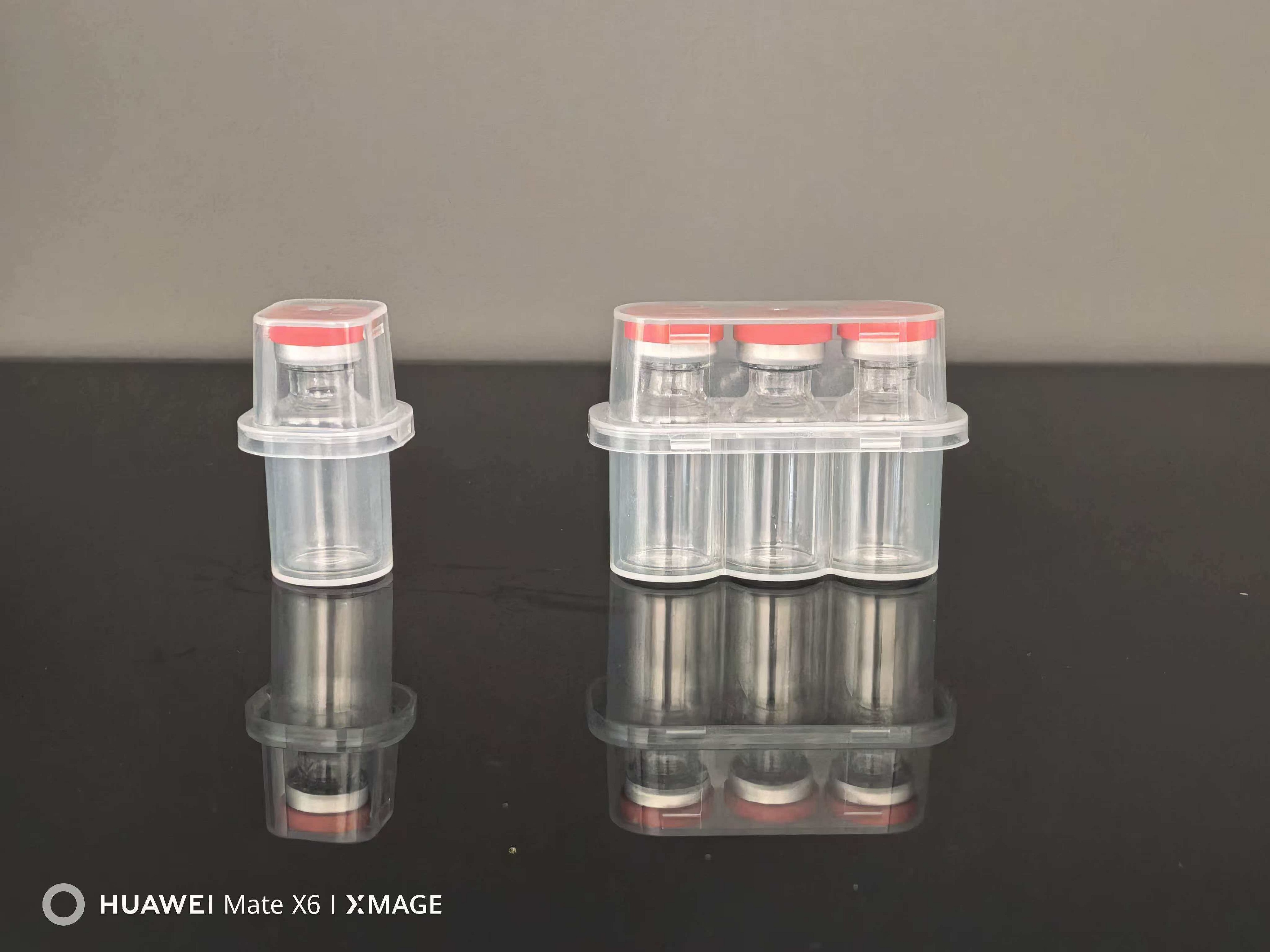 Wholesale Custom 3ml 3-piece Clear PP Plastic Sterile Vaccine Storage Box Small Vial Holder UV Printing Fast Wholesale Delivery