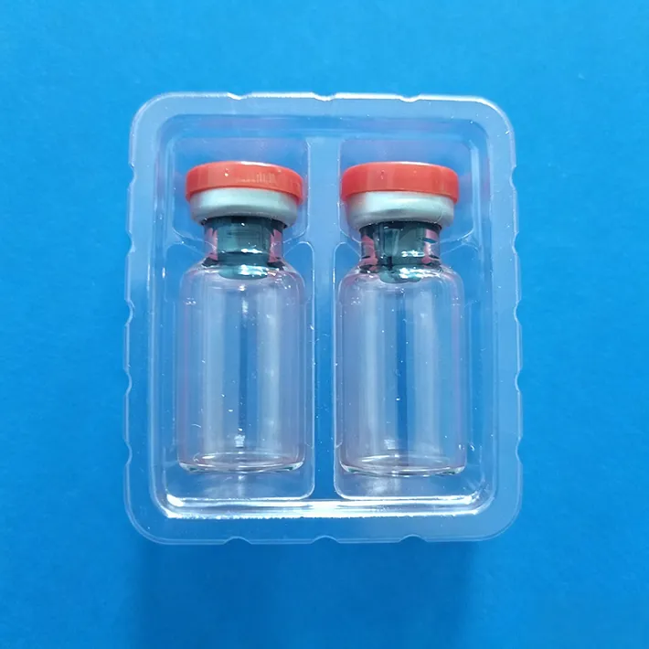 Transparent Plastic Injection 3ml Vial Tray Disposable Blister Medicine Packaging Tray for Pharmaceutical Peptide Packaging Box