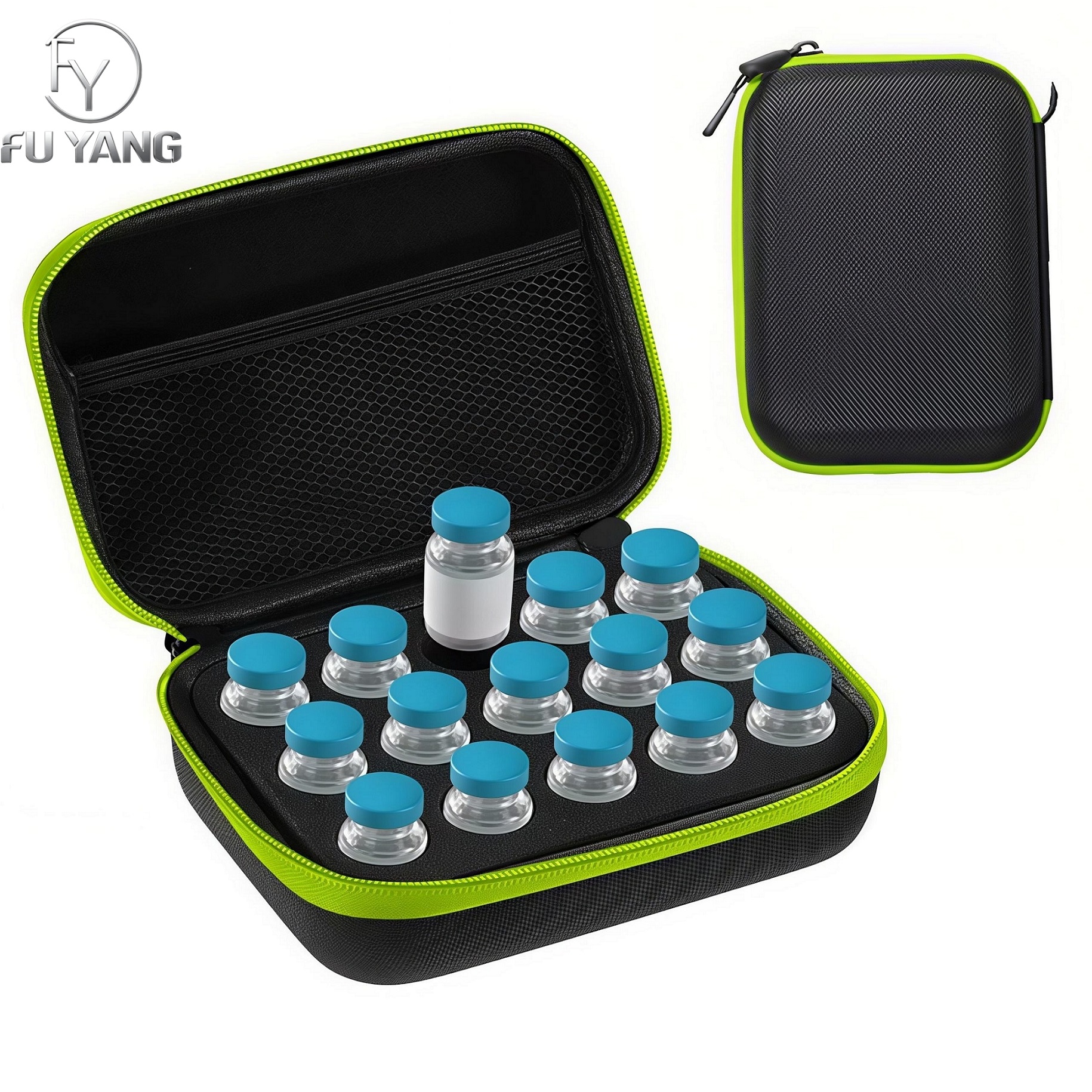 Custom Hard EVA Insulin Vial Storage Box is specially designed for storing and transporting GLP-1 injection pens, insulin vials, and other diabetic supplies.