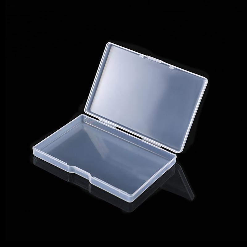 Rectangular PP Transparent Plastic Business Card Box, Playing Card Fishing Gear Card Box, Spare Parts Plastic Packaging Box, Card Box