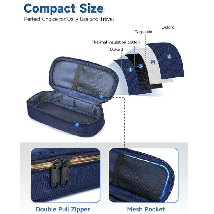 New insulin bag, portable small secret box, ice pack, medicine EVA material insulin cooler bag, cooler box